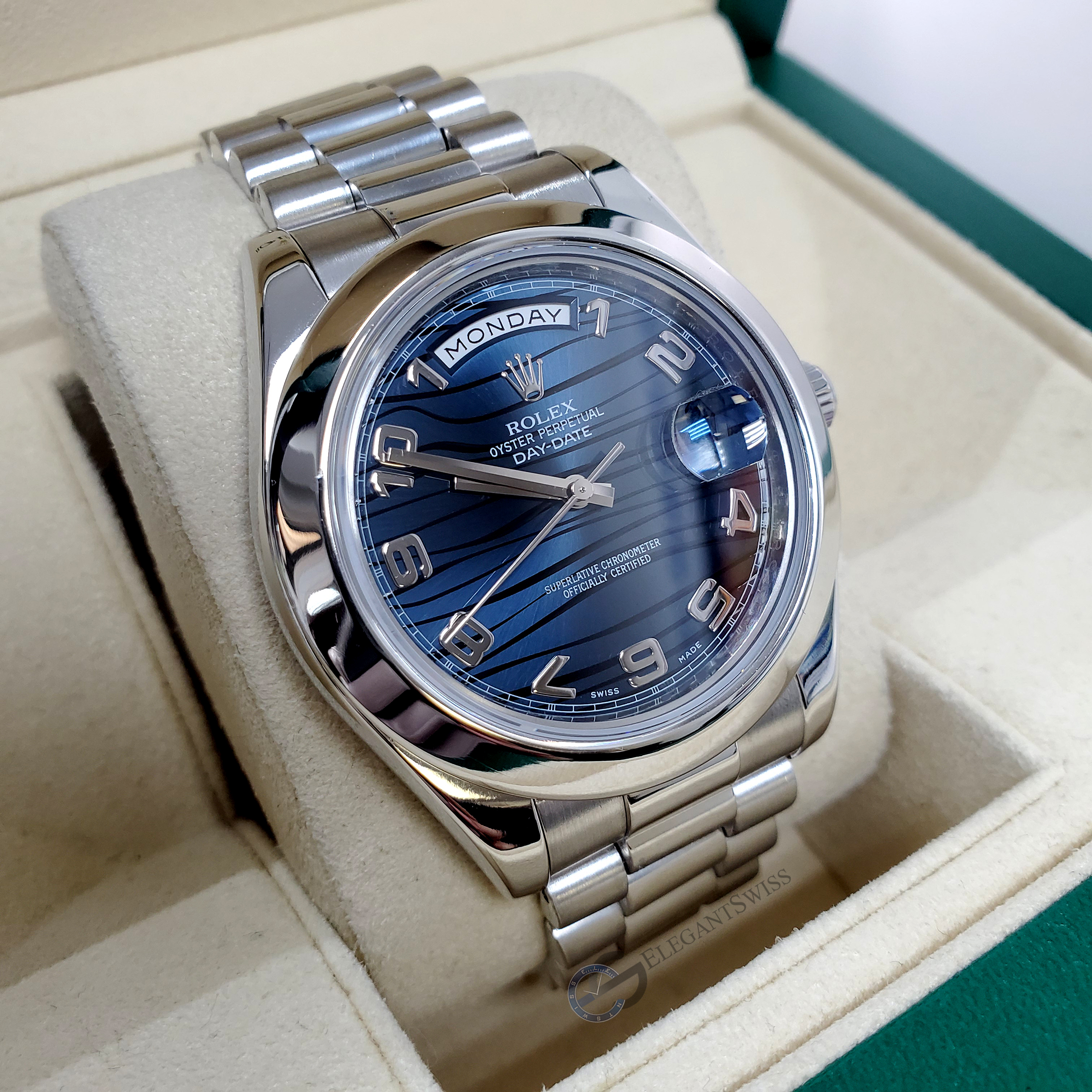 Rolex blue sale wave dial